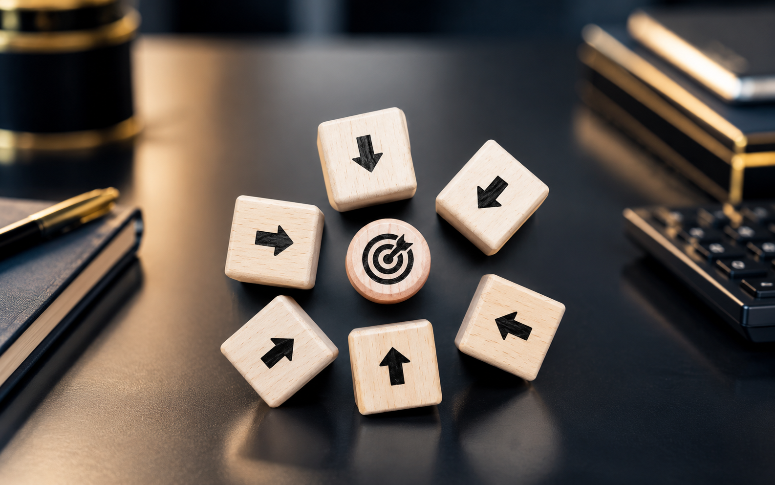 Focus on Core Business illustration